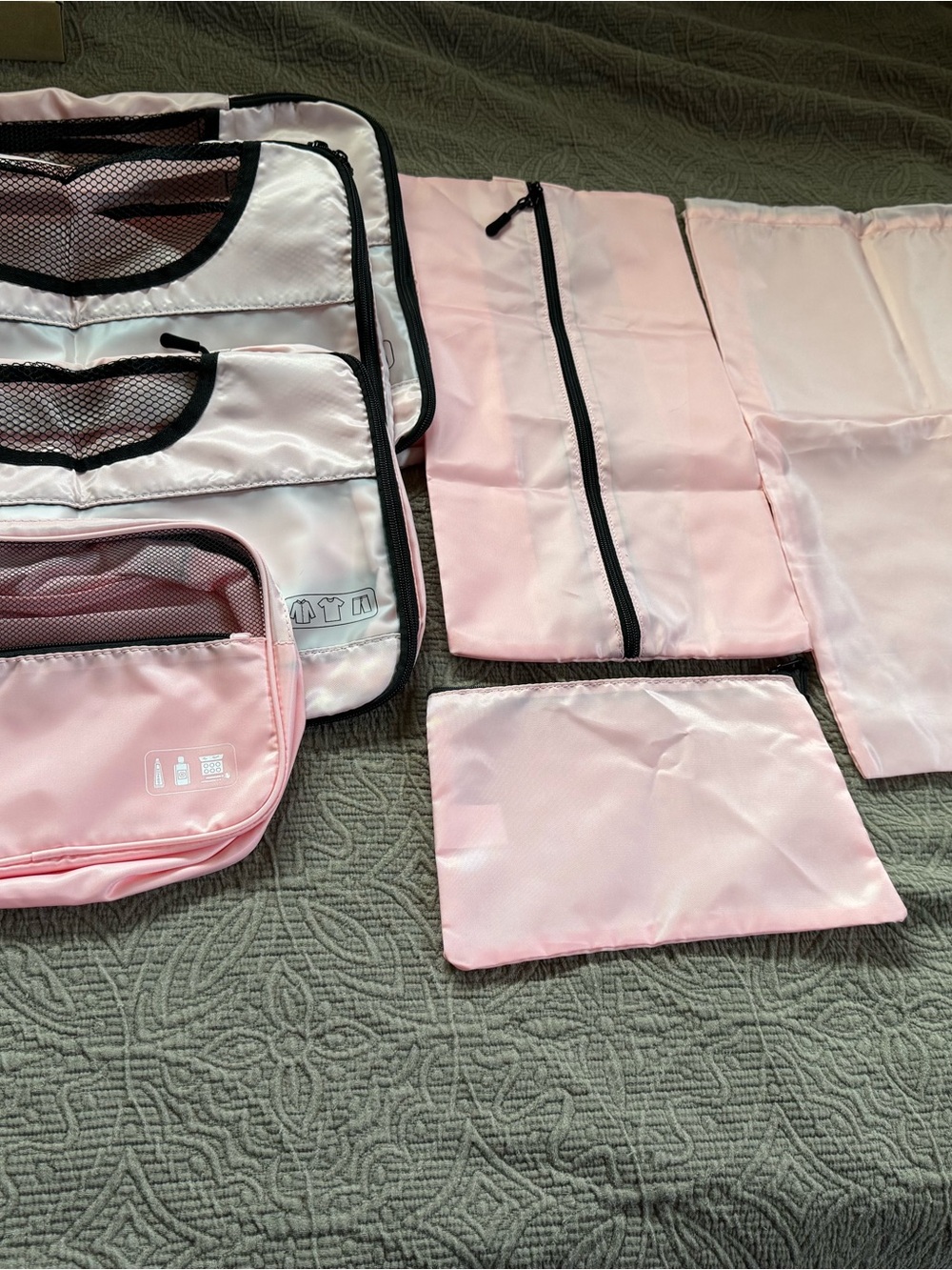 Pink Travel Packing Cube Set of 7 pieces